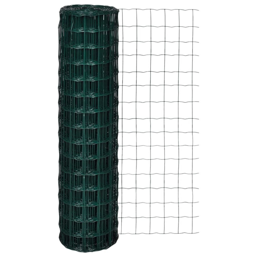 Vidaxl HEK 25x1.5 m de acero verde