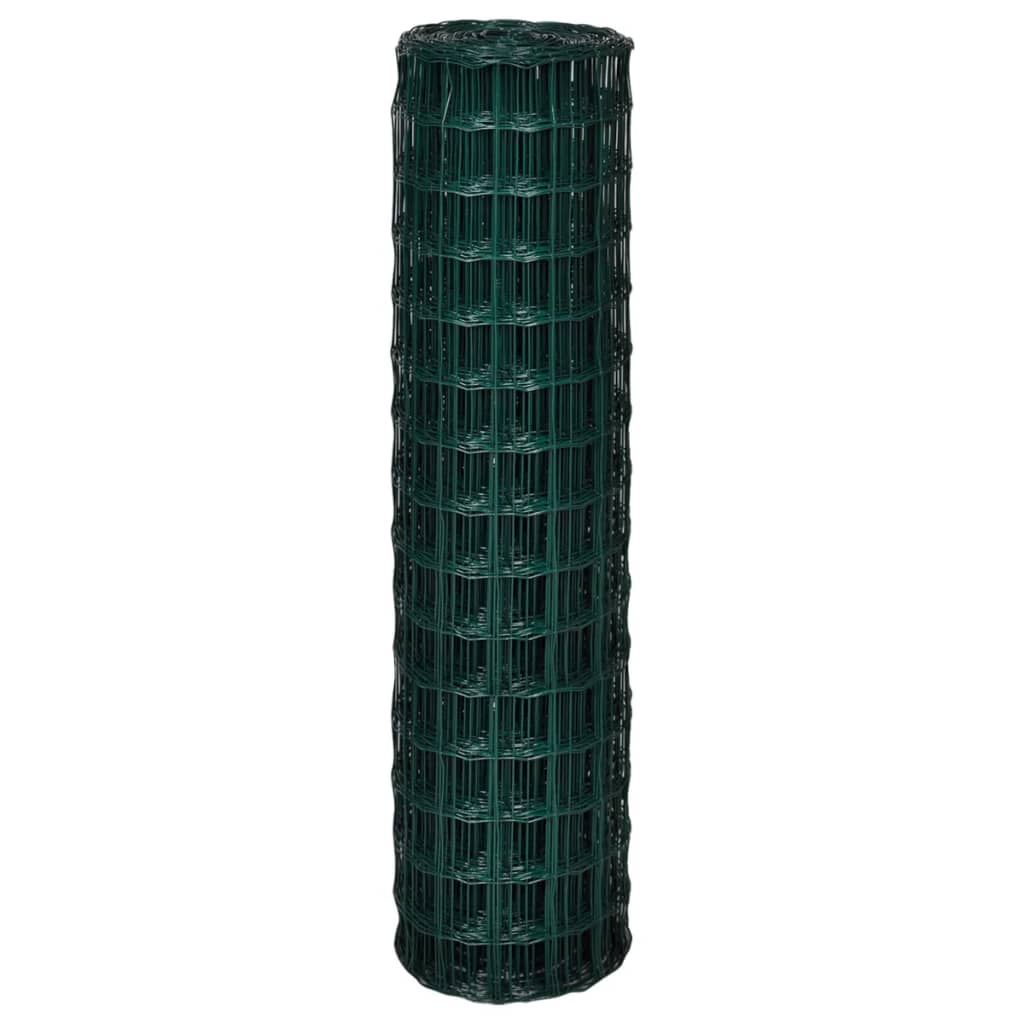 Vidaxl HEK 25x1.5 m de acero verde