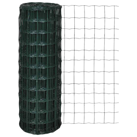 Vidaxl Euro Hek 25x0,8 m en acier vert