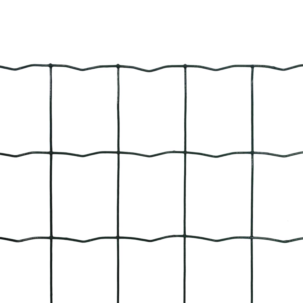 Vidaxl Euro Hek 25x0,8 m en acier vert