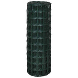 Vidaxl Euro Hek 25x0,8 m en acier vert