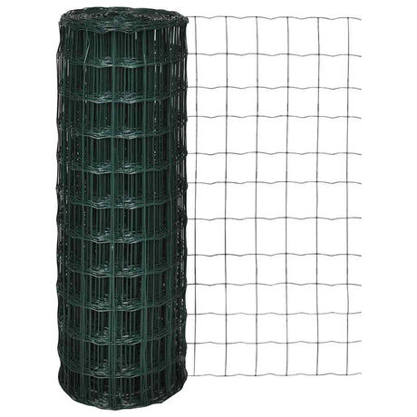Vidaxl Euro Hek 25x1,0 m en acier vert