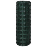 Vidaxl Euro Hek 25x1,0 m en acier vert