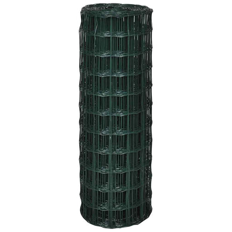 Vidaxl Euro Hek 25x1,0 m en acier vert