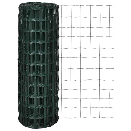 Vidaxl Euro Hek 25x1,2 m en acier vert