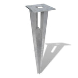 Épingles de poteau de support Vidaxl 2 ST Steel