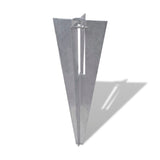 Épingles de poteau de clôture vidaxl 2 st en acier