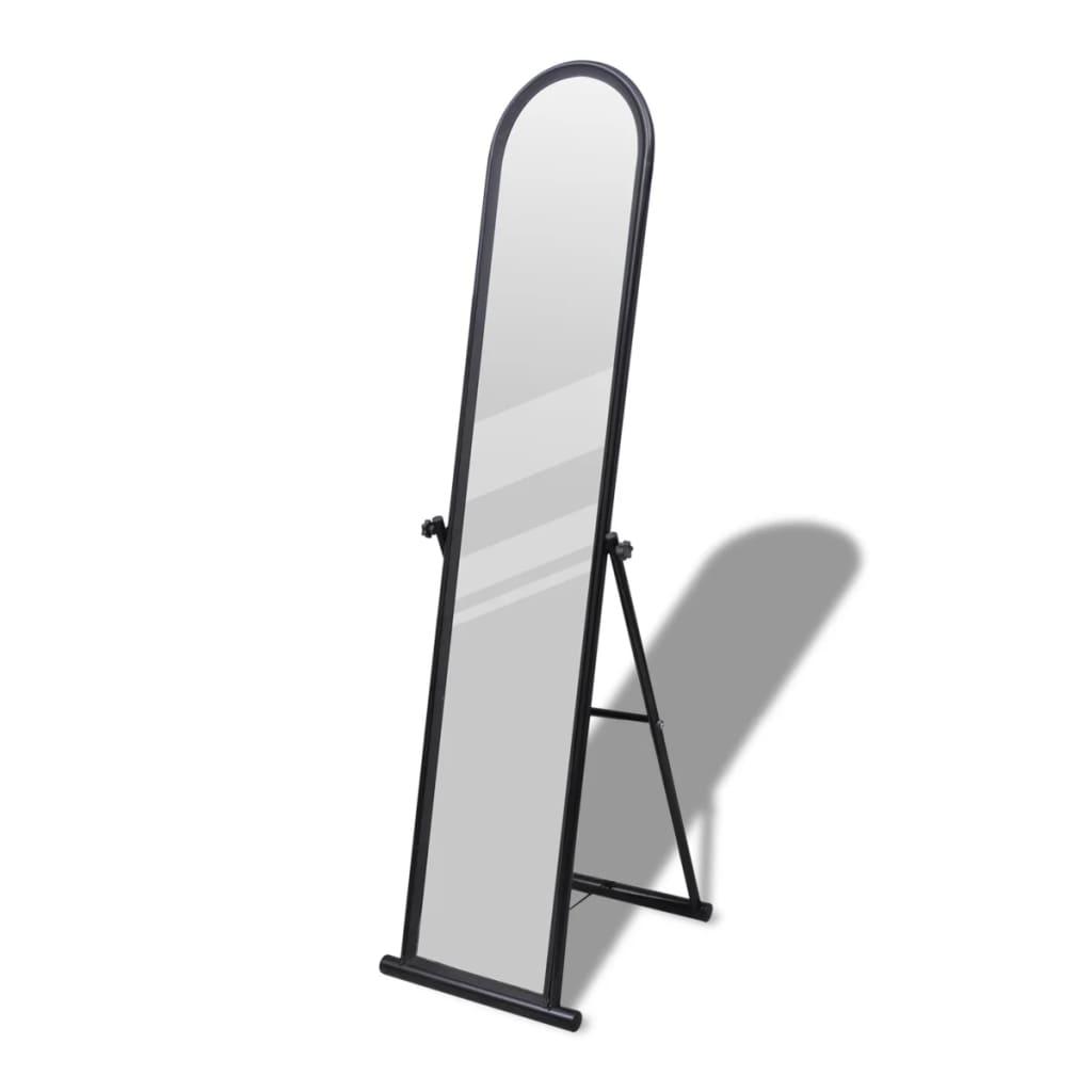 VidaXL freestanding floor mirror with full length rectangular black