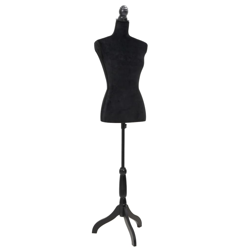 Vidaxl estalage poupée torse femme noire