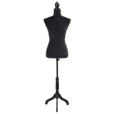 Vidaxl estalage poupée torse femme noire