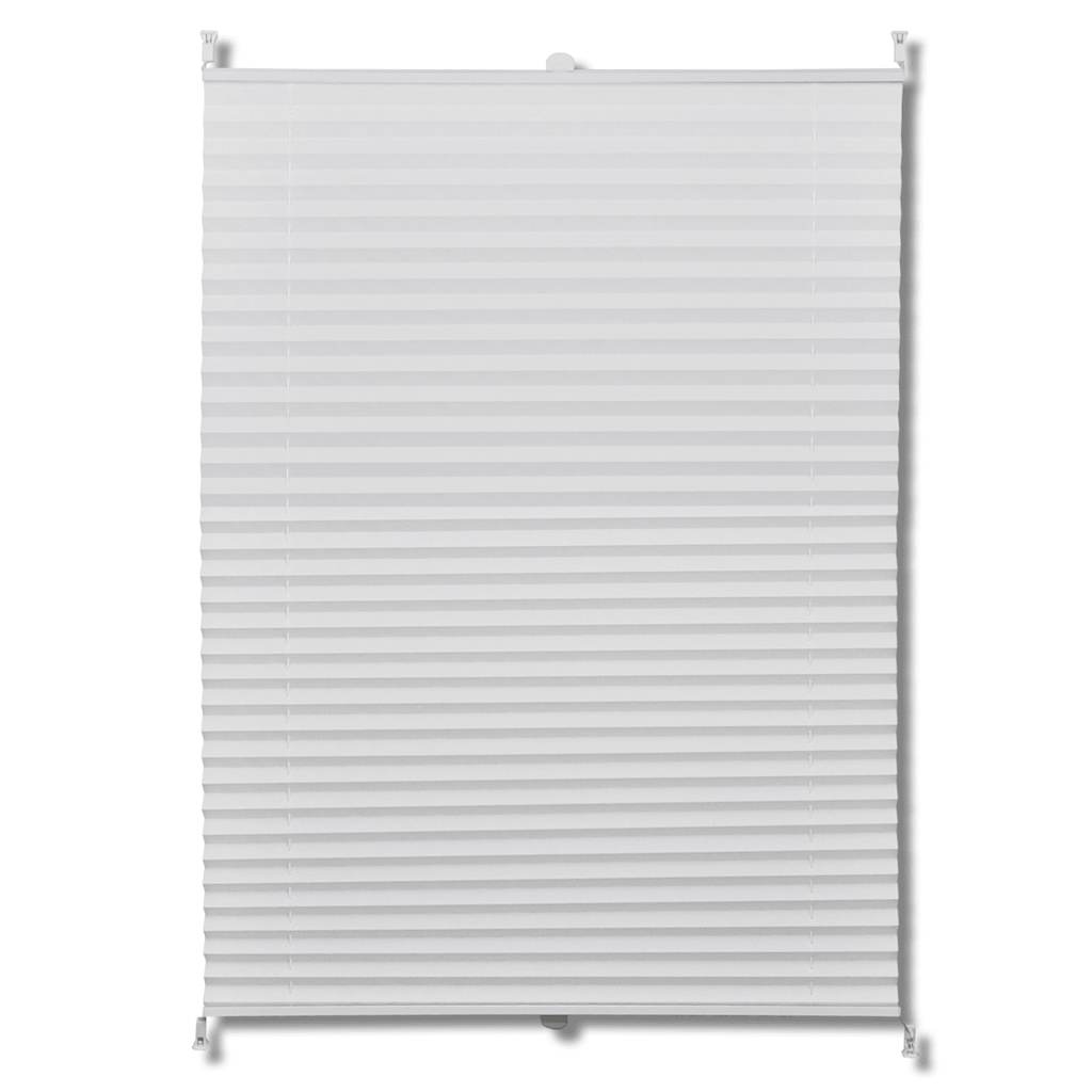 Vidaxl Roller Blind 40x200 cm de blanco plisado