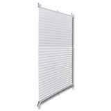 Vidaxl Roller Blind 40x200 cm de blanco plisado