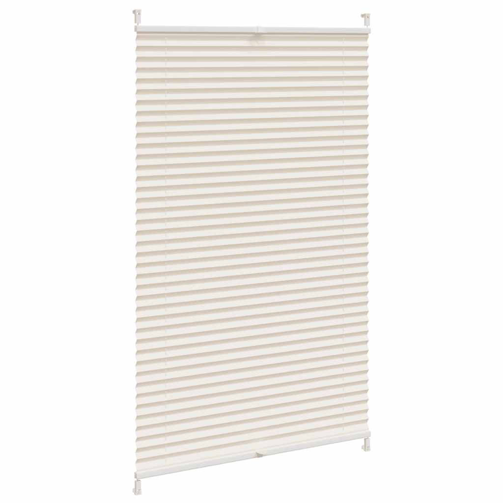 Vidaxl plissé rouleau aveugle 70x150 cm crème