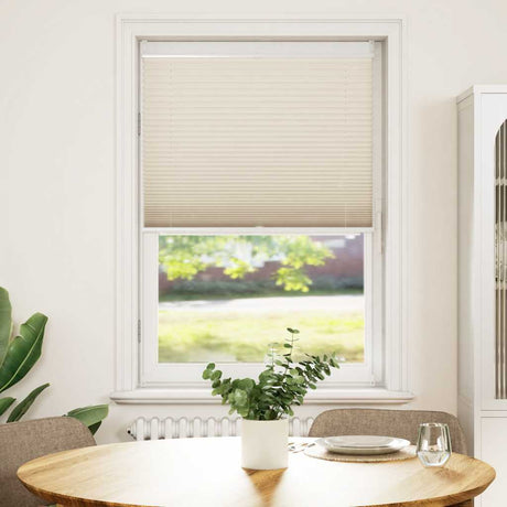 Vidaxl plissé rouleau aveugle 70x150 cm crème