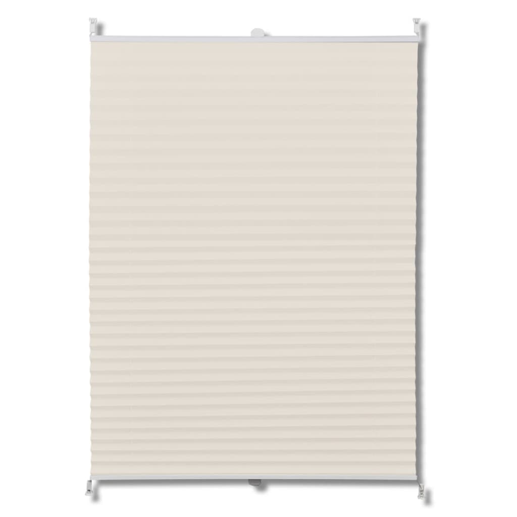 Vidaxl Plissé Roller Blind 80x200cm Creme