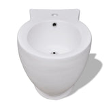 Vidaxl Bidet debout autour de la céramique blanc