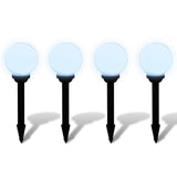 Vidaxl Garden Path Lamps 4 ST avec broche de terre LED 15 cm