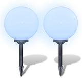 Vidaxl Garden Path Lamps 2 ms avec broche de terre LED 30 cm