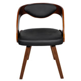 Vidaxl eetkamerstoelen 2 st kunstleer bruin