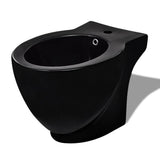 Vidaxl Round Standing Ceramic Bidet (noir)