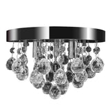 Vidaxl plafonnier lustre conception cristal chrome