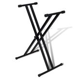 Support de clavier réglable vidaxl double x trame