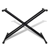 Support de clavier réglable vidaxl double x trame
