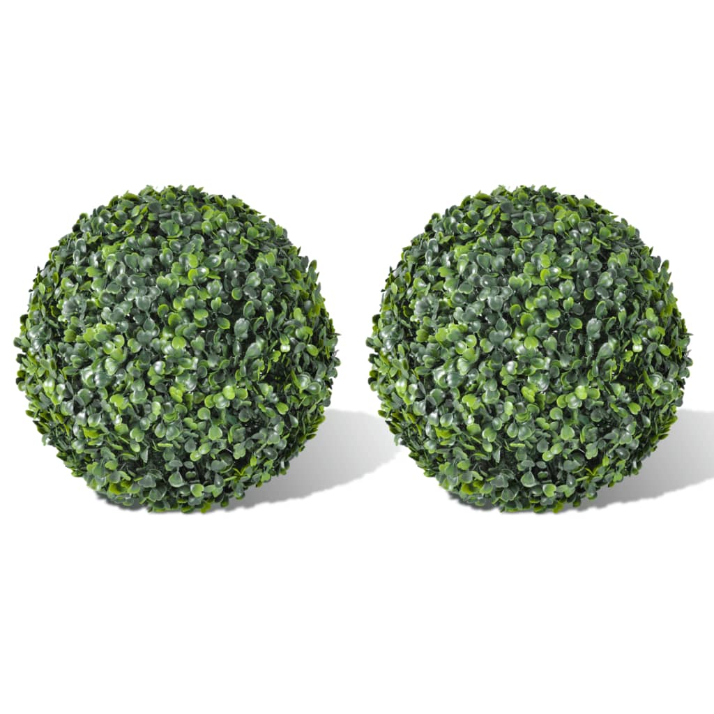 Vidaxl kënschtlech Planzen Buxus Bulb 2 PC 35 cm