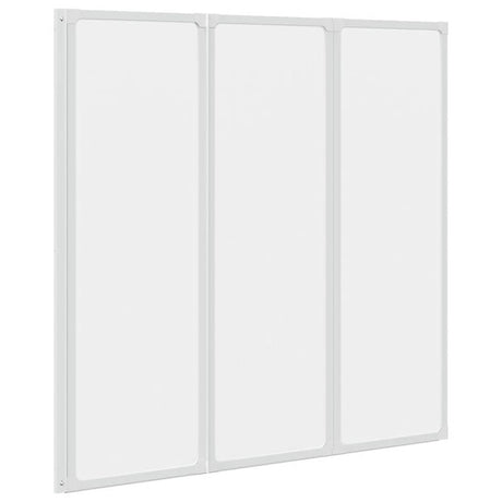 Écran de bain Vidaxl 3 panneaux pliables 117 x 120 cm