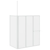 Vidaxl Bath Mur en L 4 panneaux pliables 70x120x137 cm
