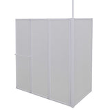 Vidaxl Bath Wall L-formede 4 paneler sammenleggbare 70x120x137 cm