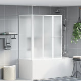 Vidaxl Bath Mur en L 4 panneaux pliables 70x120x137 cm