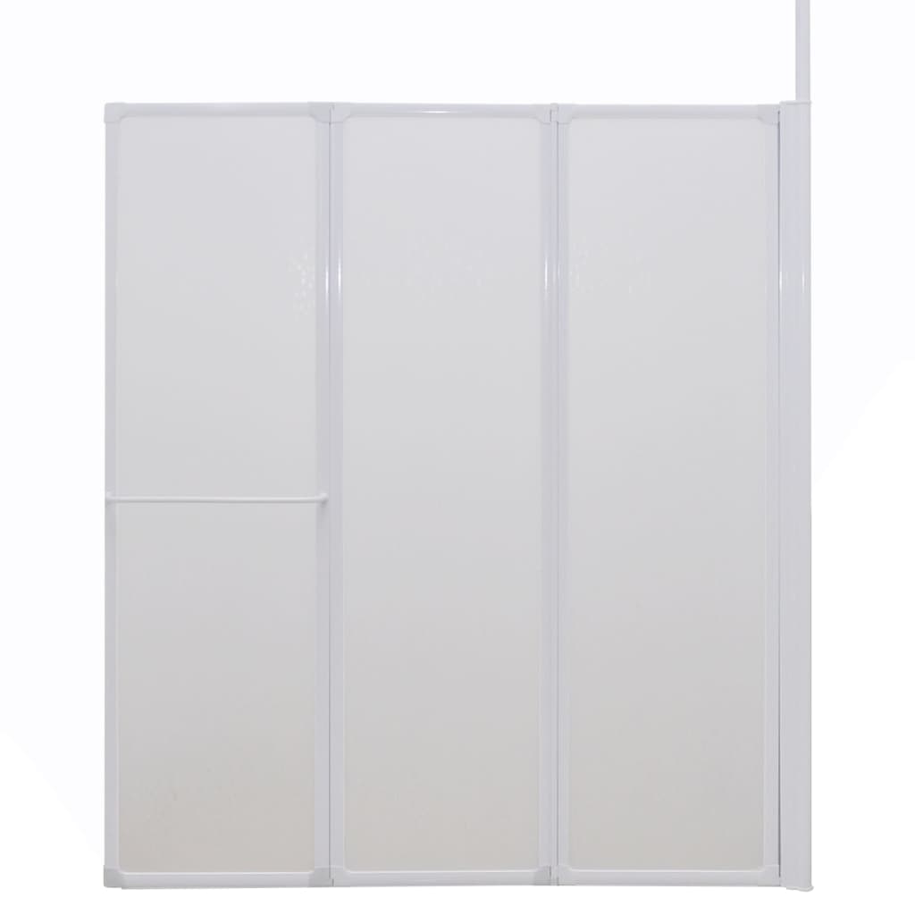 Vidaxl Bath Wall L-formede 4 paneler sammenleggbare 70x120x137 cm