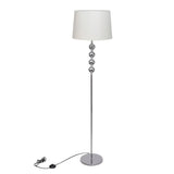 Lampadaire Vidaxl avec un standard élevé et 4 boules blanches