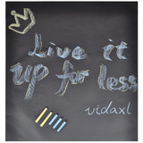 Vidaxl Wall Sticker Chalkboard 2 rotoli con sfondi 0,6x3 m