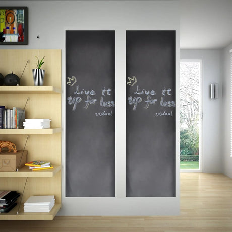 Vidaxl Wall Sticker tableau de tableau 2 rouleaux avec craies 0,6 x 3 m