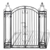 Vidaxl Port Decorative 112x20.5x134 cm Fer forgé