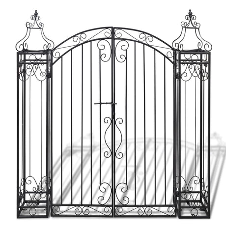 Vidaxl Port Decorative 112x20.5x134 cm Fer forgé