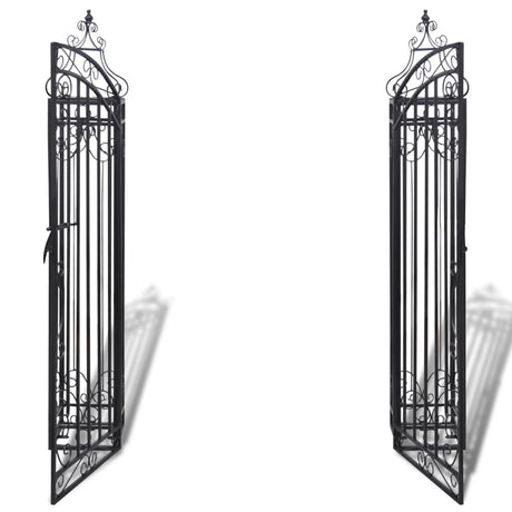 Vidaxl Port Decorative 112x20.5x134 cm Fer forgé
