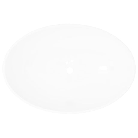 Vidaxl lavabo ovale 40x33 cm Céramique blanc