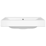 Vidaxl Washingin avec trou de grue rectangulaire 60x46 cm blanc céramique