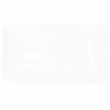 Vidaxl Luxury Ceramic Rectangular évier 71 x 39 cm (blanc)