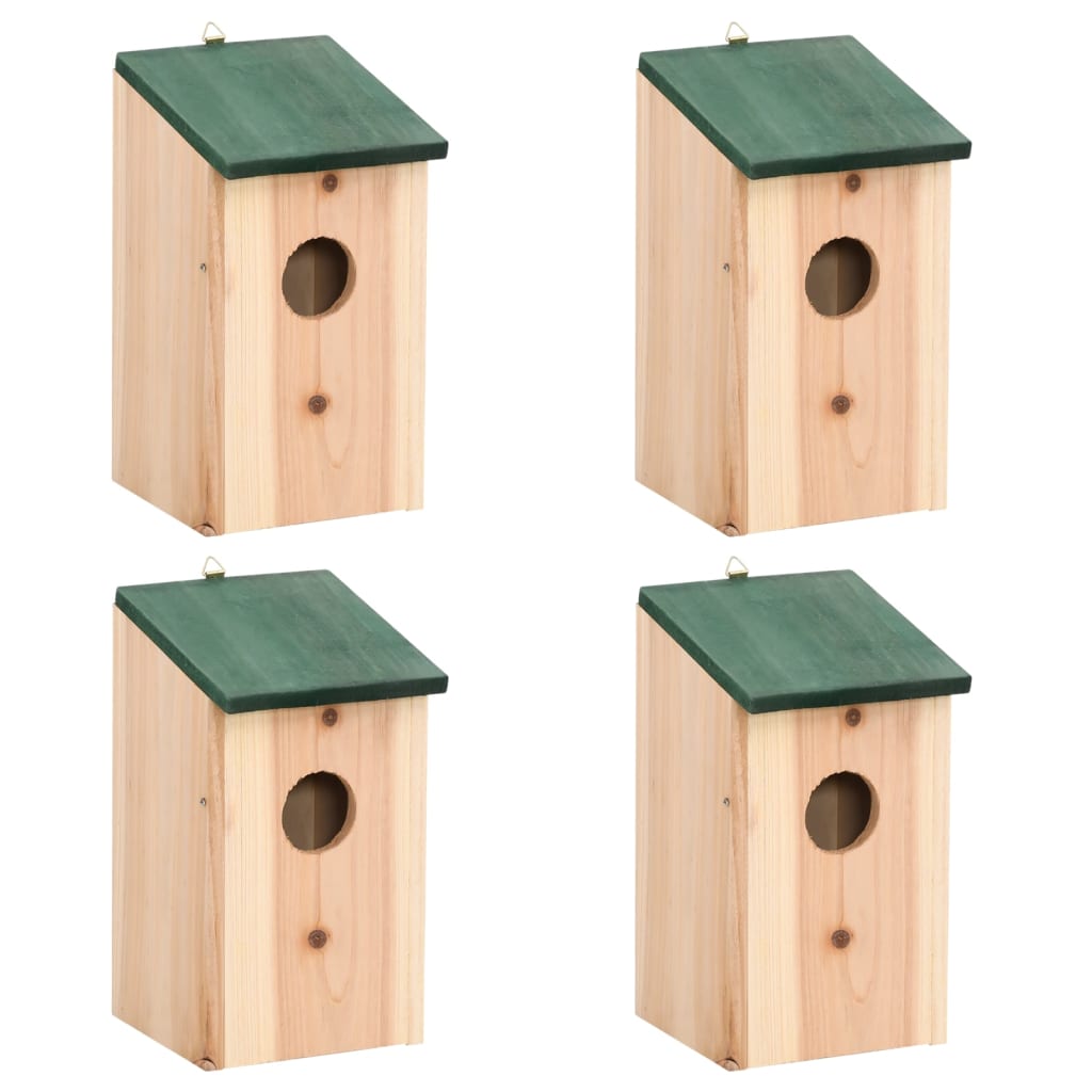 Vidaxl Bird Houses 4 PCS 12x12x22 cm tre