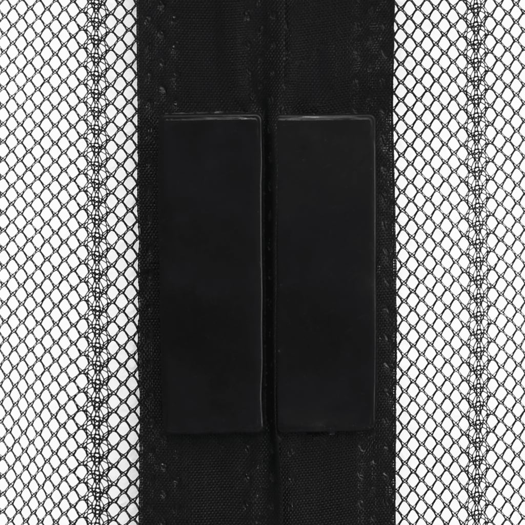 Tende per porte per insetti Vidaxl 2 pezzi magnetici 210x100 cm nero