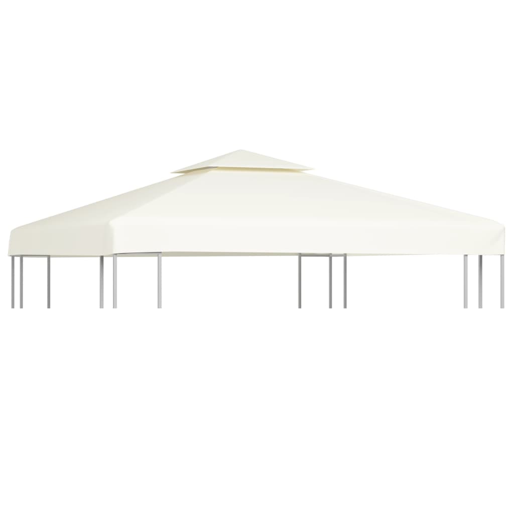 Arbor de tela de tienda de reemplazo de Vidaxl 310 g m² 3x3 m crema blanca