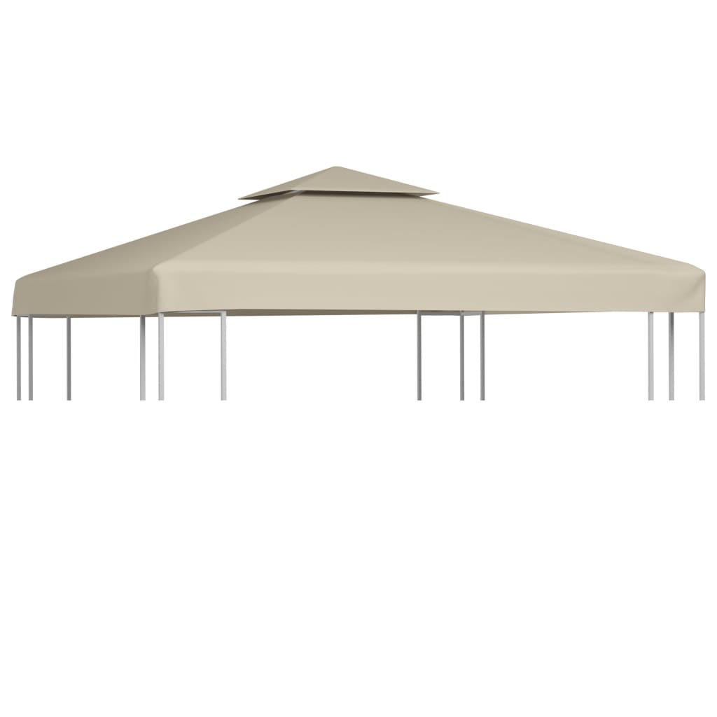 Arbor de tela de tienda de reemplazo de Vidaxl 310 g m² 3x3 m beige