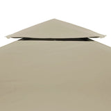 Vidaxl vervangend tentdoek prieel 310 g m² 3x3 m beige