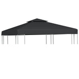 Vidaxl Remplacement Tente Arbor 310 g m² 3x3 m Gris foncé