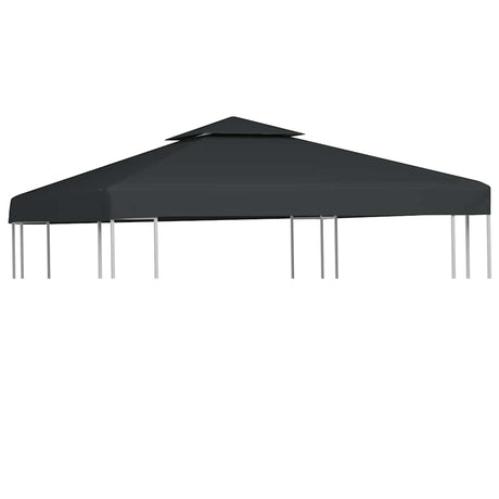 Vidaxl Remplacement Tente Arbor 310 g m² 3x3 m Gris foncé
