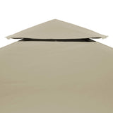 Arbor de tela de carpa de reemplazo de Vidaxl 310 g m² 3x4 m beige